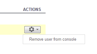 remove user from developer console