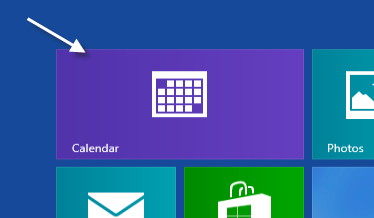 windows 8 calendar