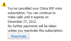 cancel subscription success