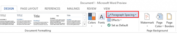 change default paragraph spacing in word 2010