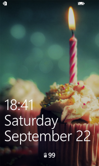 windows phone 8 lock screen