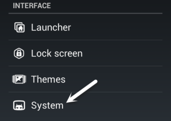 android system settings