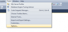 SQL Server Management Studio (SSMS): Display Line Numbers
