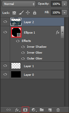 Ctrl click on the circle in the layer palate 