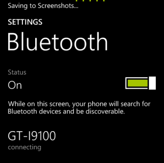 windows phone 8 pair blue tooth device