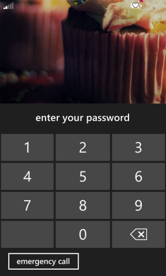 windows phone unlock password