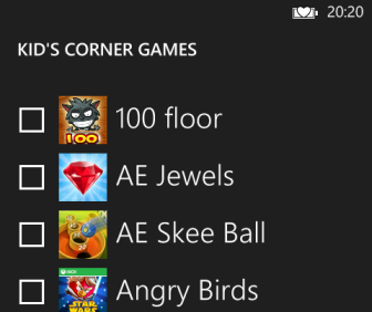 add games kid's corner