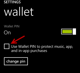 use wallet pin to protect music, app, in-app purchases