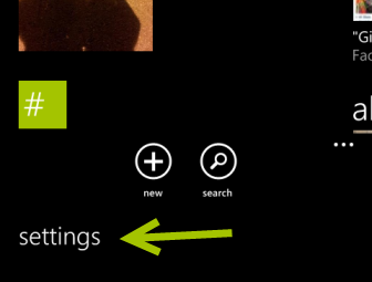 windows phone 8 people app settings