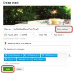 Google+ Sending out Party Invites – Send Invite