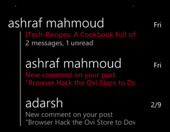 windows phone 8 email conversation view