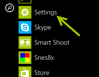 windows phone 8 settings