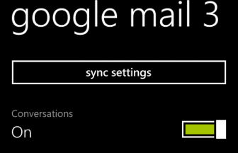 windows phone 8 email sync settings