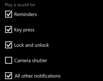 windows phone 8 play sound key press camera notification