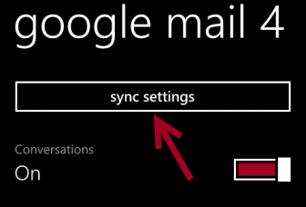 windows phone 8 sync settings