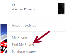 windows phone 8 find my phone website