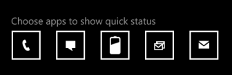 windows phone 8 quick status