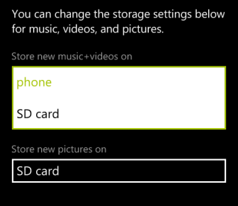 windows phone 8 storage option 