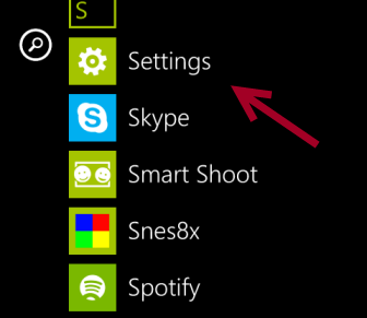 windows phone 8 settings