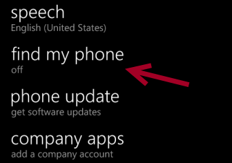 windows phone 8 find my phone