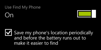 windows phone 8 turn on find my phone