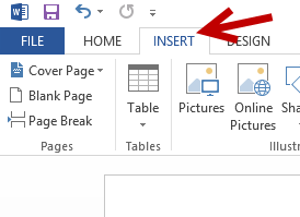 office insert tab