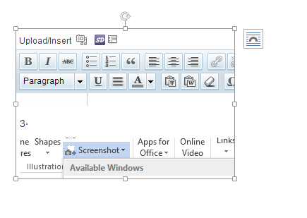 office 2013 captured screenshot