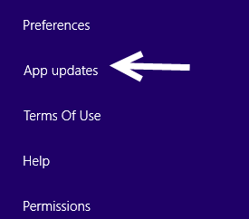 windows 8 app updates