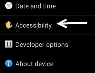 android settings accessibility