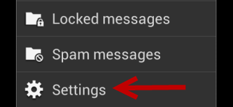 open messaging settings
