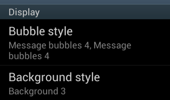 change messaging app bubble and background style