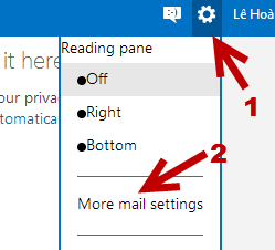 outlook settings