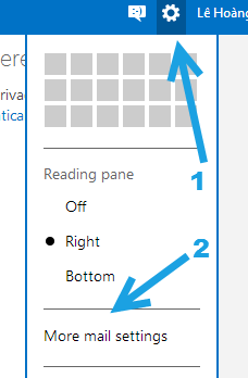 outlook settings