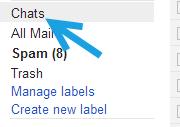 gmail chat label