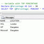 TOP with PERCENT SQL Server_4