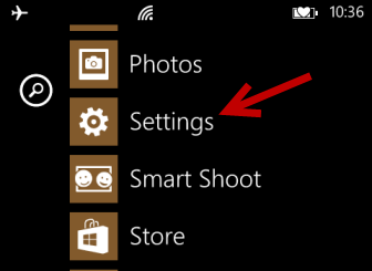 windows phone 8 settings