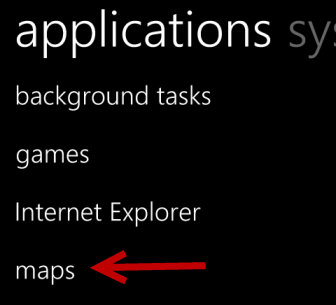 windows phone 8 applications settings