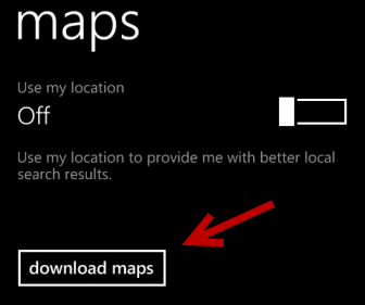 windows phone 8 download offline maps