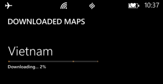 windows phone 8 download map process