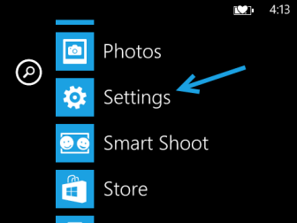 windows phone 8 settings