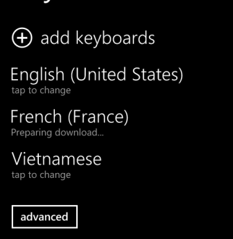 windows phone 8 keyboard language download