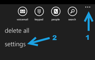 windows phone 8 settings