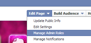 facebook page manage admin roles