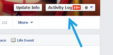 facebook activity log