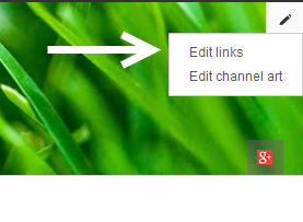 edit youtube channel banner links