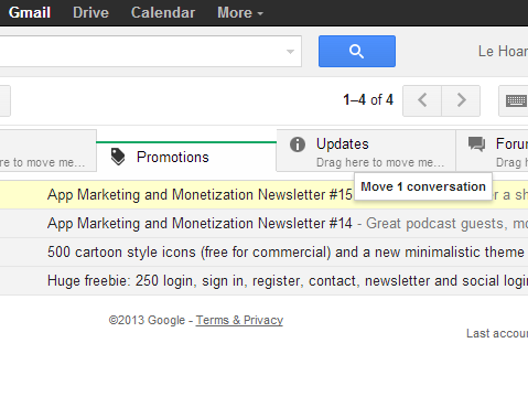 move conversation between tabs in gmail