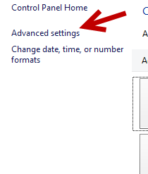 advanced language settings in windows 8