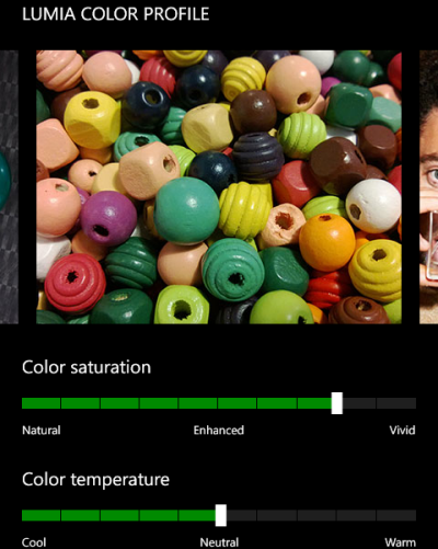 windows phone 8 lumia color profile settings