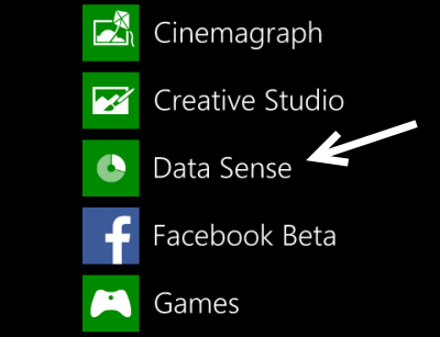 windows phone 8 data sense 