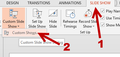 powerpoint custom slide show